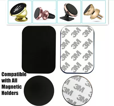 2Pcs Metal Pad Plate With 3M Sticky For Car Glass Air Vent MAGNETIC Phone Holder • $2.80