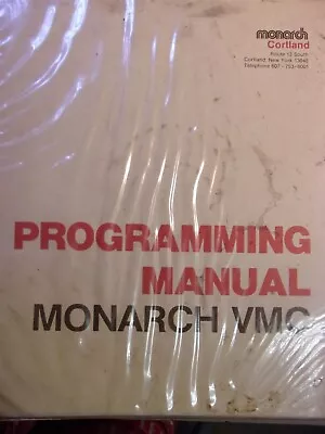Monarch Cortland Programming Manual VMC's Fanuc 11MA/11MF *FREE SHIPPING* • $39.99