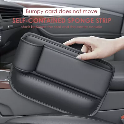 Left Side Car Accessories Seat Gap Filler Phone Holder Storage Box Organizer Bag • $22.99