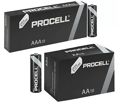 Duracell Procell AA AAA Batteries LR6 MN1500 1.5V Now Industrial Longest Expiry • £1.99