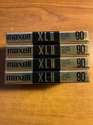 Four Maxell Xl Ii-90 Cassette Tape Japan New Late Nite Bargain! • $32.95