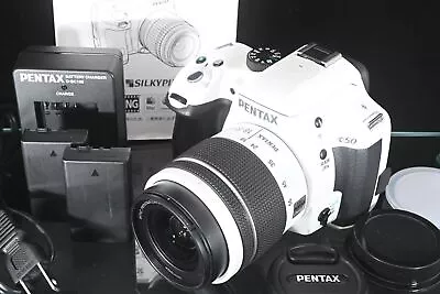 PENTAX Pentax K K-50 16.3MP Digital SLR Camera White W/18-55mm F3.5-5.6 [MINT] • $564.76