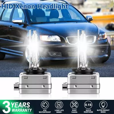 For Volvo V50 V70 2008-2009 D1S LED Headlight Bulbs Conversion Kit 6000K White • $28.76