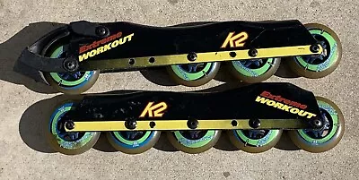 Vtg K2 Extreme World Out 5-Wheels Inline Roller Blade Speed Skate Frames 80mm • $100