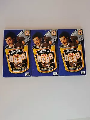 Mr Bean The Whole Bean Rowan Atkinson VHS 3 Tape Set Complete 14 Ep 2003 A&E • $25