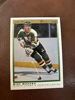 1990-91 O-Pee-Chee Premier - #74 Mike Modano (RC) • $1