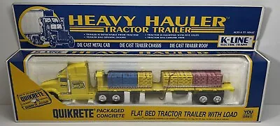 K-Line - Heavy Hauler Tractor Trailer Flat Bed - Quikrete Packaged Concrete • $54.99