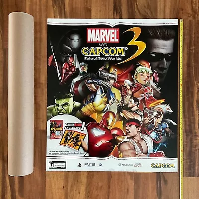 Marvel Vs Capcom 3 Video Game Store Display Sign 24x28 Retailer Promo Poster • $35.99