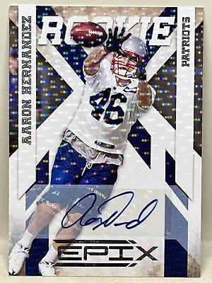 2010 Panini Epix Rookie Signatures /499 Aaron Hernandez #101 Rookie Auto RC • $100