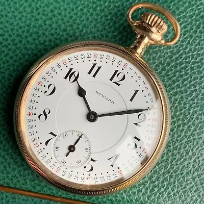 1912 E. Howard Watch Series 10 16S 21 Jewels Monty Dial Railroad Pocket Watch • $485