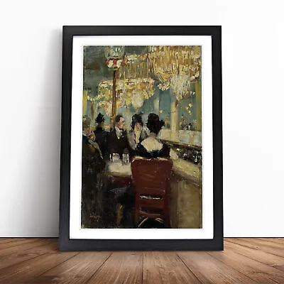 Cafe Vaterland By Lesser Ury Wall Art Print Framed Canvas Picture Poster Decor • £18.95