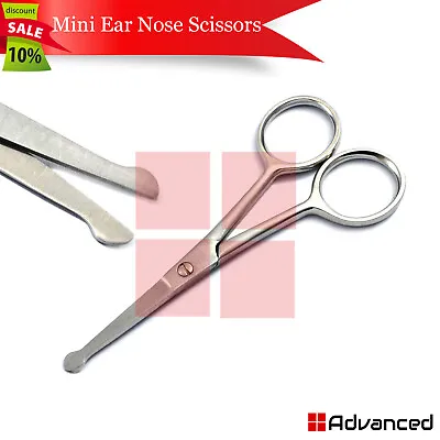 Mini Nose Ear Hair Removing Scissors Mustache Hair Removing Facial Safety Tips  • $6.74