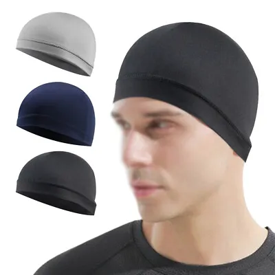 Moisture Wicking Cooling Skull Cap Helmet Inner Liner Beanie Dome Cap Sweatband • $6.37