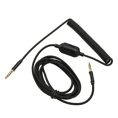 £12.61 • Buy Headphone Coiled Cable 6.6ft Adjustable Volume Replacement Sound Spring Cabl SMO