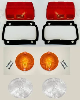 New! 1965 - 1966 Mustang Lens Kit Parking Tail Light Back Up Lenses With Gaskets • $35.95