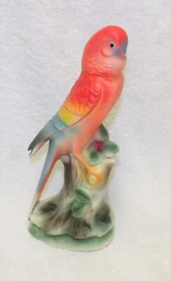 Vintage Ucagco Japan Ceramic Parrot - 9  Tall • $14
