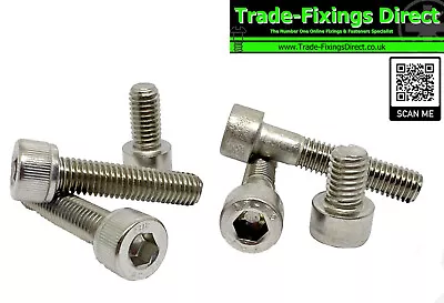 £0.99 • Buy Cap Head Screws A2-70 Stainless Steel Allen Key Bolts M4 M5 M6 M8 M10 M12 Din912