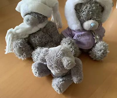 £5.99 • Buy Me To You A Set Of 3 Grey Care Bears Size 2 X 6   1 X 4 