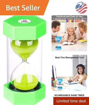 15 Minute Hourglass Timer - Colorful Sand Clock For Kids Games Classroom • $14.99