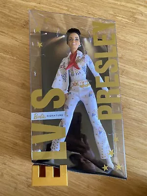 Barbie Doll As Elvis Presley In American Eagle Jumpsuit NRFB Gold Label • $35
