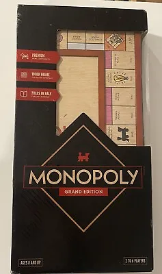 Monopoly Grand Edition Wood Board Game- NEW In Box Sealed • $94.95