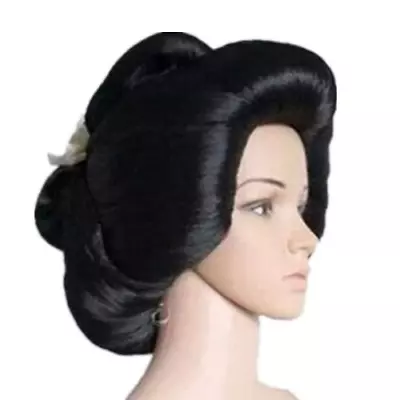 Black Japanese Flaxen Hair Synthetic Daily Cosplay Wig Women Daily Cosplay • £68.17