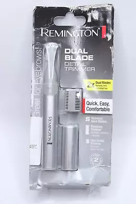 Remington Dual Blade Detail Trimmer Eyebrows Nose Ear Sideburns Grey MPT3400E • $11.25