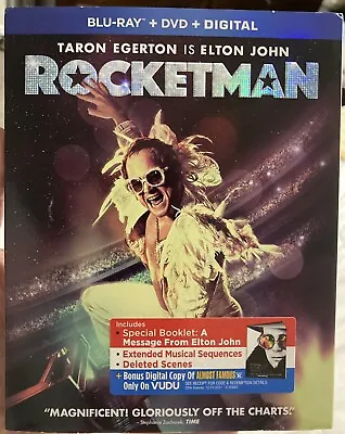 ROCKETMAN - Blu-ray + DVD - W/slipcover & Booklet - Taron Egerton Is Elton John • $7.99