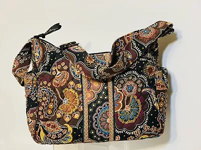 Vera Bradley Brown Parsley Pattern Crossbody Shoulder Bag Medium Size • $12.50