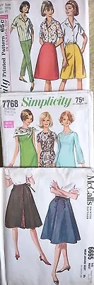 VTG Women Sewing Patterns Uncut Half Size 20 1/2 & Large 18-20 1962-1968 NOS • $15.99