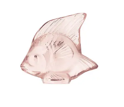 Lalique Crystal (Brand New) Fish Sculpture Colour & Code : PINK 3002800 • £95