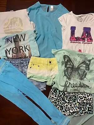 Girls Summer Clothing Bundle (Tops/ Shorts/ Pants) - Size 8-10 • $35.95