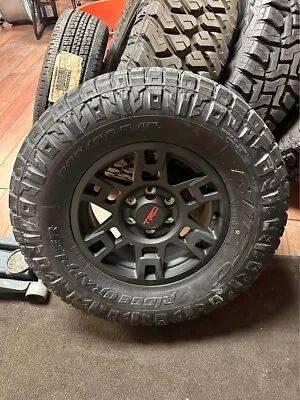 17x9 TRD Pro Style Matte Black Wheels Rims 33  Tires Toyota Tacoma FJ Cruiser 0m • $2549