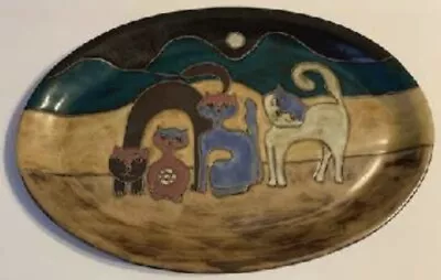 Mara Stoneware Cats By Mara Oval Serving Platter • $60