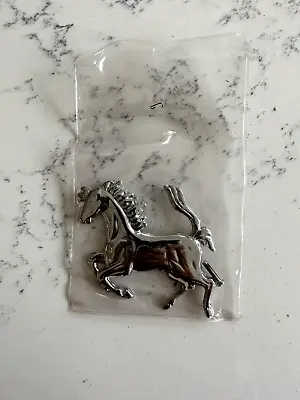 Scuderia Ferrari Chrome Prancing Horse Emblem Boot Badge • $80.90