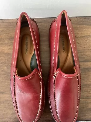 H.S. Trask & Co Women Red Leather Flats US 8M • $19