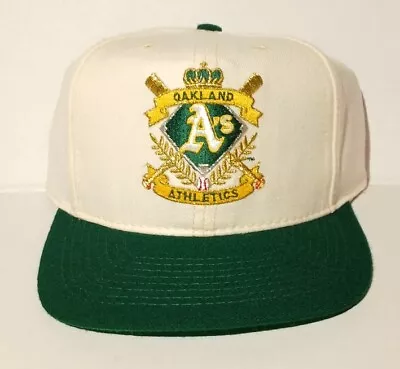 Vintage Oakland Athletics A’s SnapBack Baseball Cap Hat Annco NOS 90’s Logo • $275