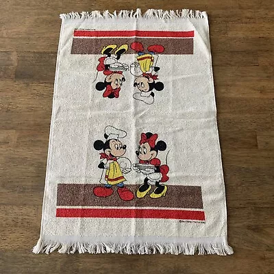 Disney True Love Mickey Mouse And Minnie Mouse Ivory Kitchen Dish Towel • $7.95