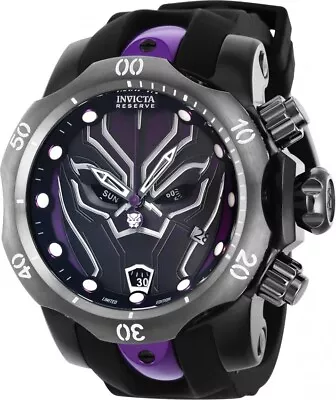 Invicta Marvel Black Panther Men's 54mm Limited Chrono Watch Black 41402 • $109.99