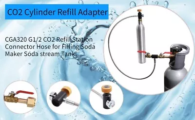 Tank C02 TO SodaStream Tank Refill Attachment - Used Once • $19.95