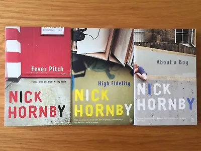 £3.49 • Buy 3x NICK HORNBY PENGUIN P/BK BOOKS, 2000, FEVER PITCH, HIGH FIDELITY, ABOUT A BOY