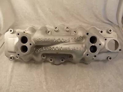 XTRA NICE Vintage Edelbrock Super Flathead 2x2 Intake Manifold RARE Street Rod • $345