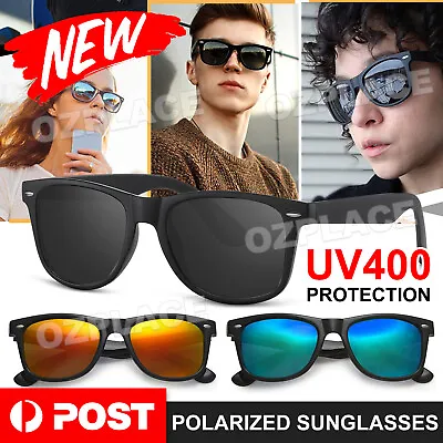 $6.95 • Buy UV400 Men Polarized Sunglasses Polarised Square Frame Sport Driving Sun Glasses