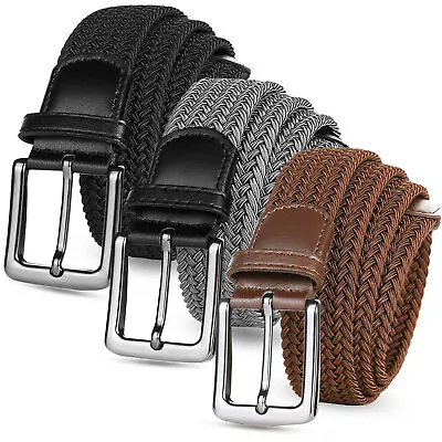 3X Elastic Fabric Braided BeltEnduring Stretch Woven Belt For Unisex Men/Women • $26.99