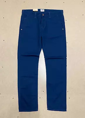 Edwin 55 Chino Butane Blue Denim 8.02oz Blue Rinsed W34 L32 • £74.75