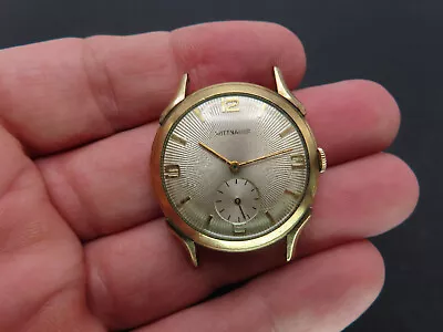 Vtg Mens Wittnauer Wristwatch 17j Cal N11 104 G24 Sunburst 10K GF Runs • $33