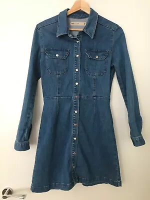 £9.99 • Buy Denim Button Down Dress Size 10