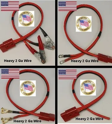 Quick 175 PRO Battery Cable Assembly HEAVY REAL 2 Ga AWG Lug/terminal/clamp Red • $18