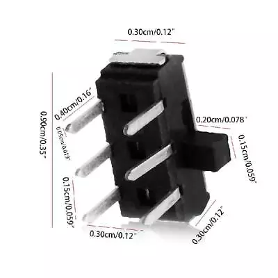 50Pcs Slide Switch 6 Pin DPDT PCB Panel Mount Mini Micro Toggle Switch • $5.38