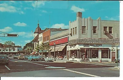 $6 • Buy Ridgewood NJ. Bergen County Business District. Vintage 1960's Postcard